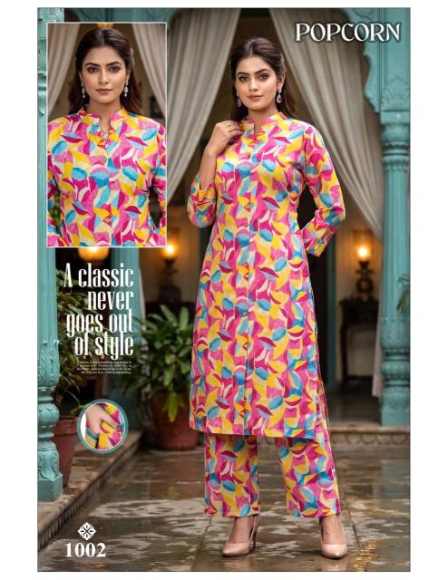 Desi kudi popcorn coord set surat market